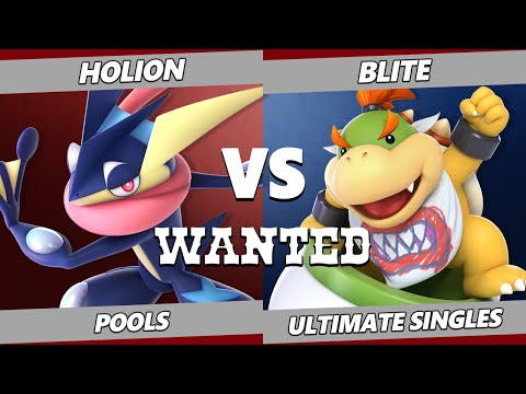WANTED S5 C2 - Holion (Greninja) Vs. Blite (Bowser Jr) SSBU Ultimate Tournament