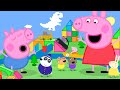 Peppa Pig in Hindi - Toy Laind Ke Vishaalakaay Log - हिंदी Kahaniya - Hindi Cartoons for Kids