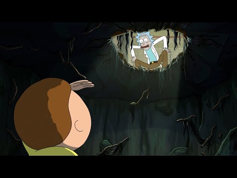 Morty exits the Fear Hole   Rick and Morty S7 E10 Ending