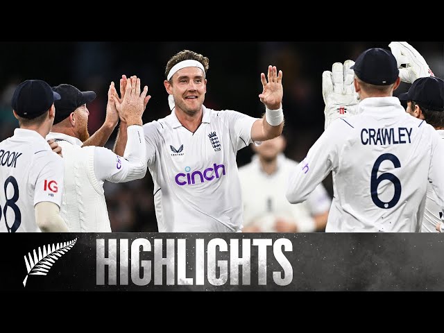 Broad Takes 4 as England Charge Under Lights | DAY 3 HIGHLIGHTS | BLACKCAPS v England | Bay Oval