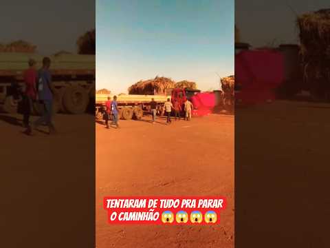 motora tentou tudo para parar o caminhão que girava embreagem não funcionava.#caminhão#caminhoneiro