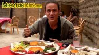 Eating at The Smart Village Eritrean / Ethiopian Restaurant in Nairobi, Kenya