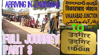 preview picture of video 'arriving in zahirabad | vikarabad to udgir uncut full journey | part 3 | zahirabad beautiful views'