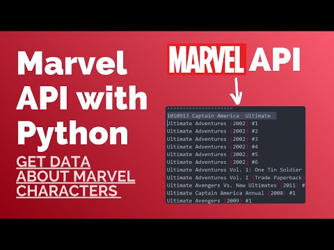 Python Api Project With Marvel Api Get Marvel Characters Data With Python Beginner Friendly