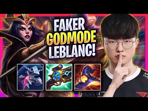 FAKER LITERALLY GOD MODE WITH LEBLANC! - T1 Faker Plays Leblanc MID vs Katarina! | Season 2024