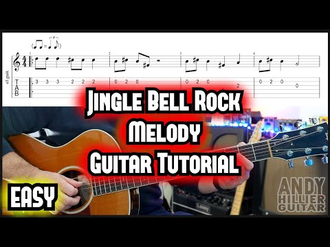 How to play Jingle Bell Rock Melody Guitar Tutorial Lesson