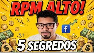 RPM ALTO NO FACEBOOK: 5 Segredos Que Ninguém Te Conta pra Ganhar Mais