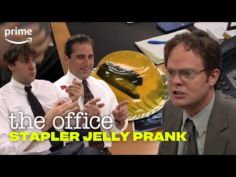 Jim's Famous Stapler In Jello Prank | The Office | Prime Video