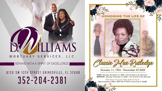 In Loving Memory Of Classie Mae Rutledge (D Williams Mortuary)
