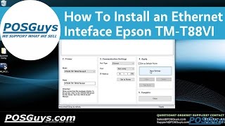 POSGuys How To: Install the Ethernet Interface Epson TM-T88VI