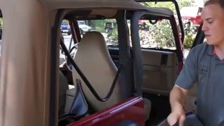 How to take top off on a Jeep Wrangler TJ explained by Matt at Select Jeeps