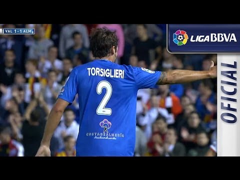 Gol de Torsiglieri (1-1) en el Valencia CF - UD Almería - HD