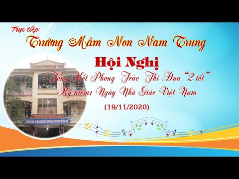 Giao lưu văn nghệ mừng ngày nhà giáo Việt Nam 20/11 trường mầm non Nam Trung