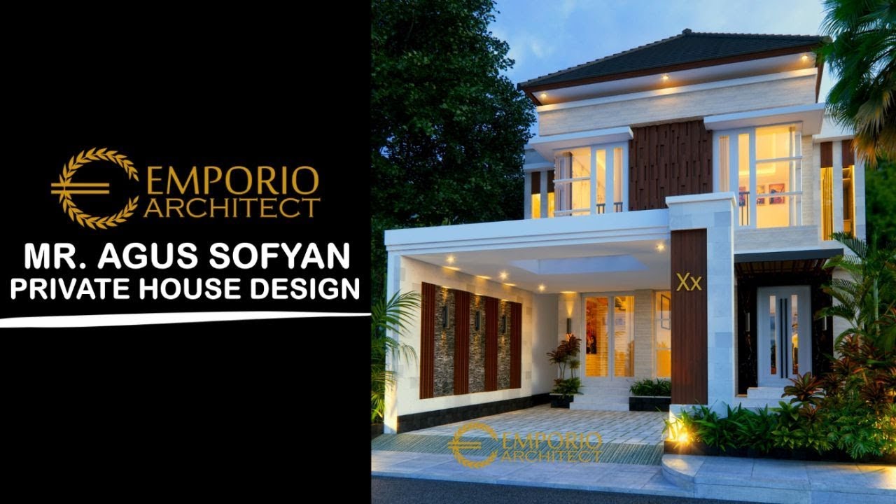 Desain Rumah Villa Bali 2 Lantai Bapak Agus Sofyan Surabaya