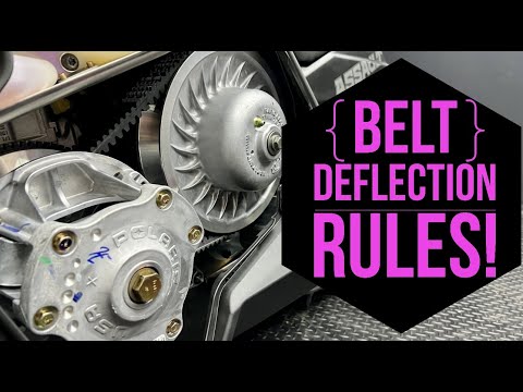 BELT DEFLECTION EXPLANATION AND HOW TO ADJUST! ALSO WHAT DOES WHAT INSIDE OUR CLUTCHES!