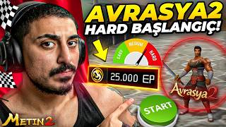 AVRASYA2 10.000 TL İLE HARDSCHOOL BAŞLADIM ! 😱 SIFIRDAN ZİRVEYE YOLCULUK | Metin