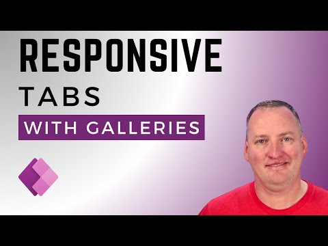 Create Responsive Tabs in Power Apps with Gallery Create Responsive Tabs in Power Apps with Gallery