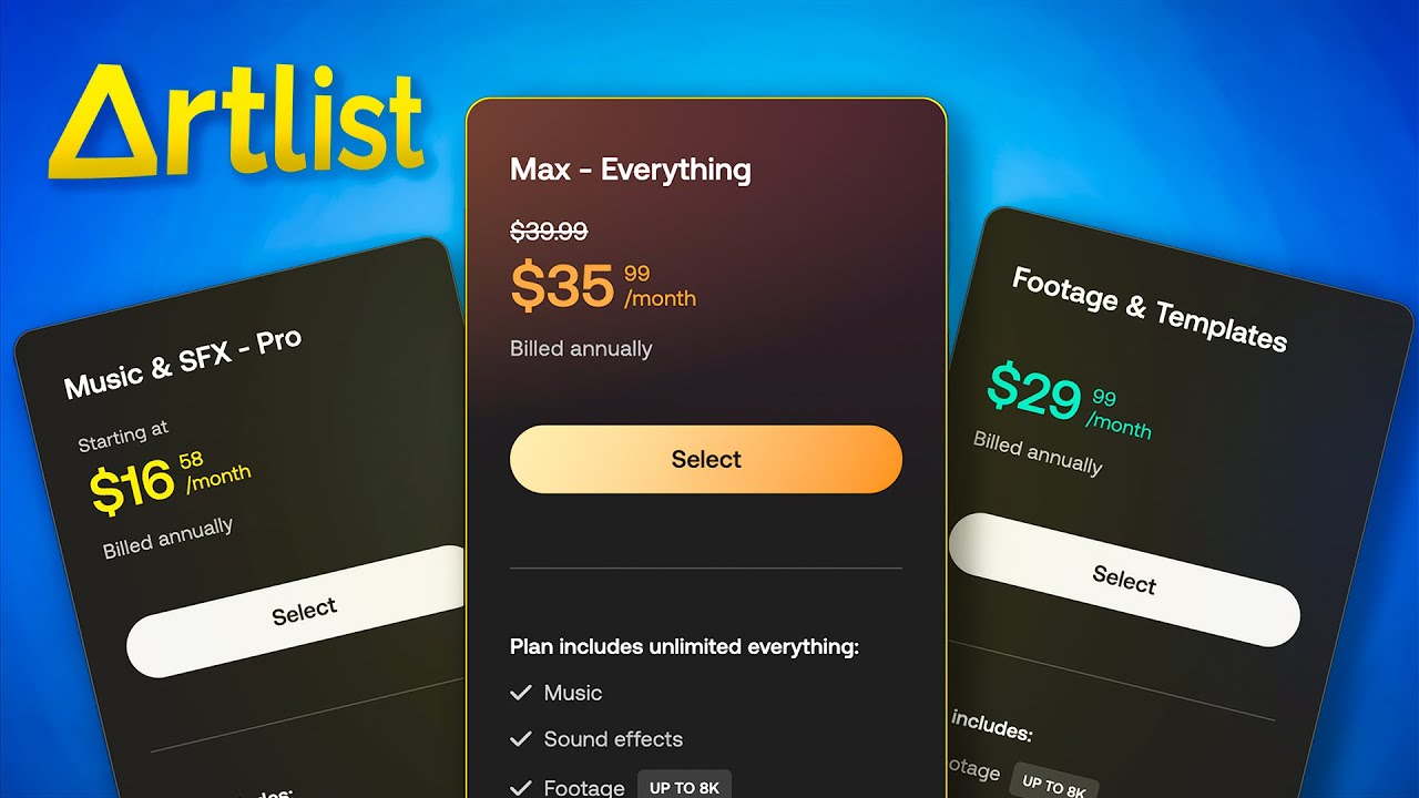 Choose the Right License! Artlist Social vs Pro vs Max