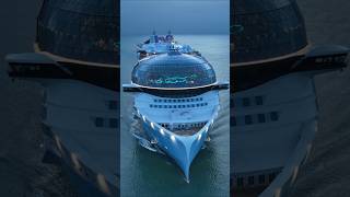 Icon of the Seas Miami Arrival: World’s Largest Cruise Ship Glowing at Sunrise! 🛳️✨ #Shorts #miami