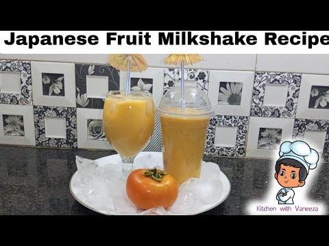 Japani phal Milkshake | Japanese Fruit Milkshake Recipe by Kitchen with Vaneeza