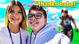 GHOST AYDAN CARRIES *NEW* GIRLFRIEND IN SQUADS! (30 BOMB!) - Fortnite Funny Moments