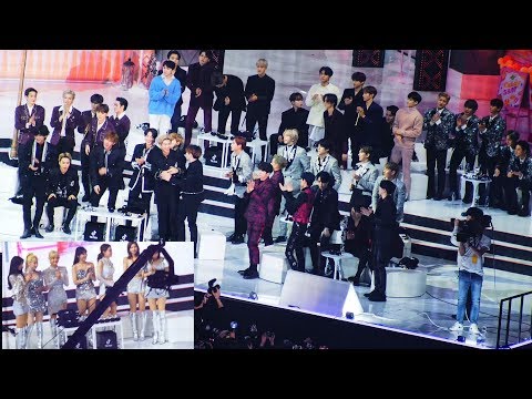 [방탄소년단(BTS) 대상 가수석 Reaction] 트와이스(Twice),뉴이스트,세븐틴,아스트로,갓세븐,몬스타엑스 Reaction 직캠 @고척돔 200105