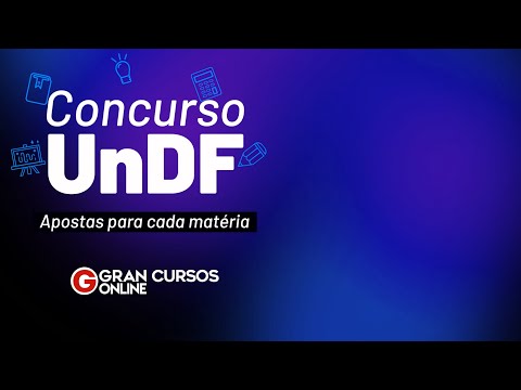 Concurso UnDF: Apostas para cada matéria