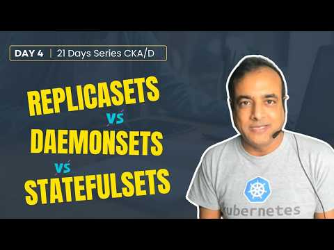 Kubernetes ReplicaSets, DaemonSets & StatefulSets Explained | Auto-Scaling & Self-Healing Pods!