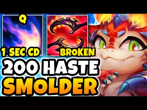 I invented a BROKEN 200+ Ability Haste Smolder build and it's a Literal Cheat Code (1 SEC CD Q)