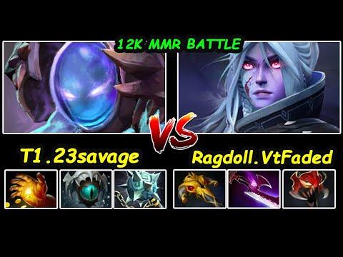 23savage Arc Warden vs VtFaded Drow Ranger Arcana -  12K MMR Carry Battle Dota 2 pro Gameplay