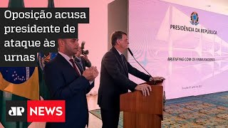 Reunião de Bolsonaro com embaixadores repercute entre políticos