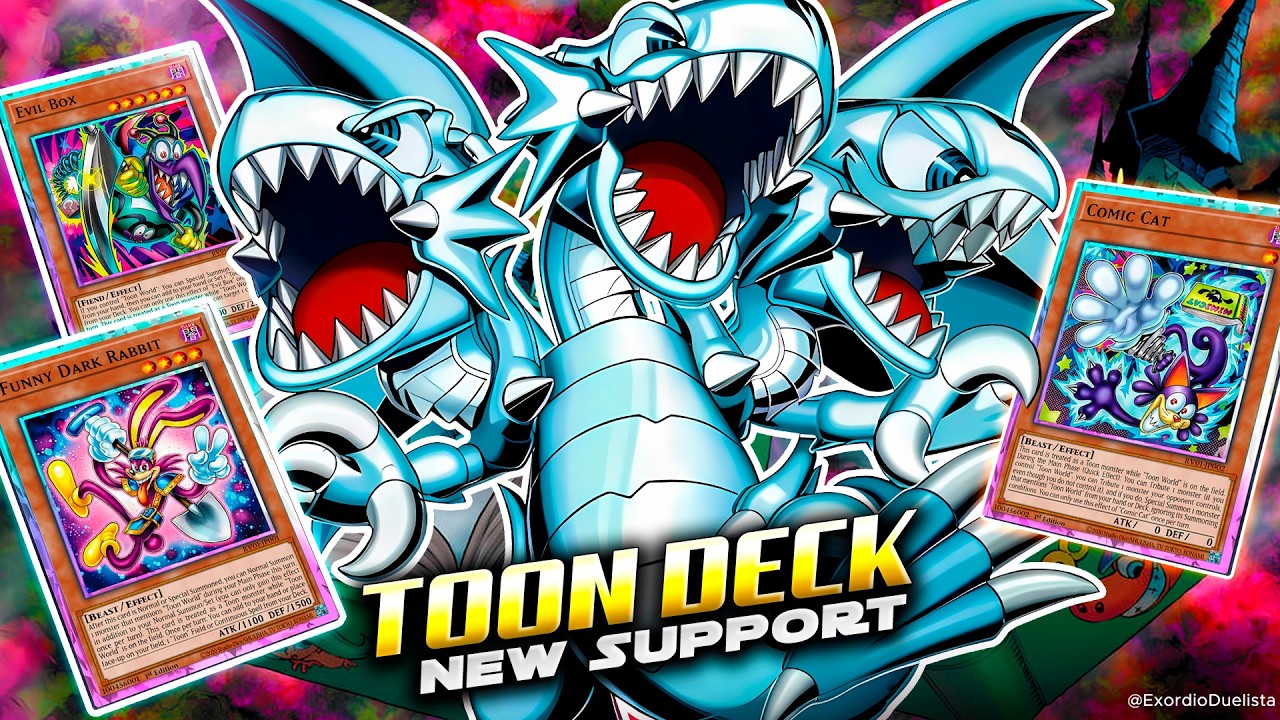 NEW TOON SUPPORT! TOON Deck (ft. Blue-Eyes Ultimate Toon Dragon) | MDPRO3 Replays & Analysis 📈