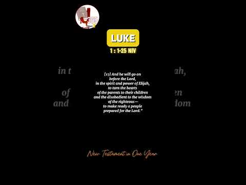 📖 Day 78 : LUKE 1 : 1-25 NIV✨️