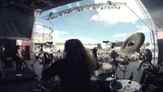 Mirka Rantanen Drumcam, Warmen @ Tuska Festival 2015