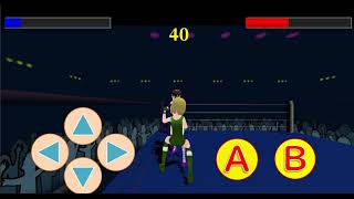 Fighting action game  "Fighting Girls"   Purple VS Green