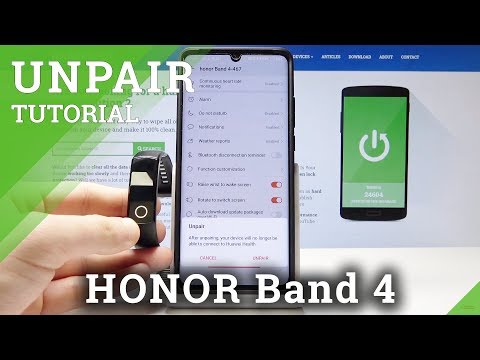 How to Unpair HONOR Band 4 - Disconnect Smartband