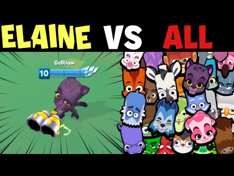 ELAINE 1vs1 EVERY CHARACTER | MOST STRONGEST CHARACTER!! | Zooba Olympics