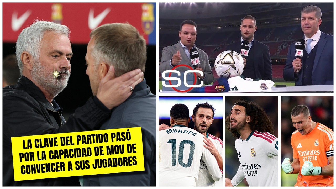 REAL MADRID le ganó a BARCELONA porque TODOS CORRIERON. A FLICK le faltó COLMILLO | SportsCenter