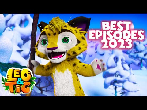LEO and TIG 🦁 🐯 Best Episodes 2023 💚 Episodes Collection 💠 Moolt Kids Toons Happy Bear