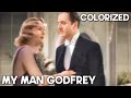 My Man Godfrey COLORIZED Romantic Drama Old Comedy Film William Powell