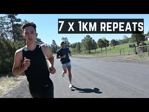Hobbs Kessler & Bryce Hoppel - 1km Repeats - Pre Classic Tune Up Workout