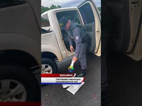TOR PRENDE TRAFICANTE PARAGUAIO COM DROGAS EM RODOVIA DE JAÚ