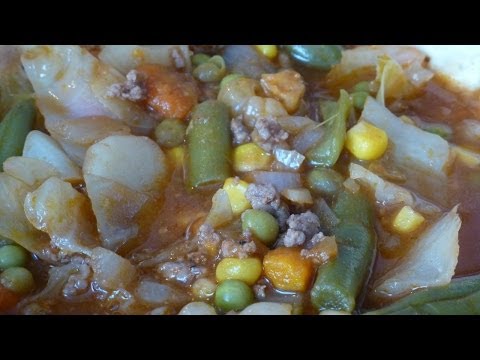 Hamburger; Beef Vegetable Soup