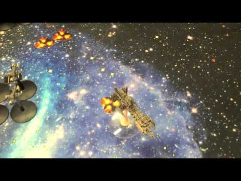 Battle Fleet Gothic Battle Report   Ep 3   Space Marines vs Dark Eldar