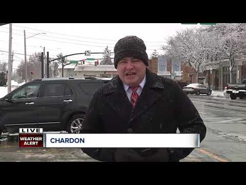 Lake effect snow in Chardon