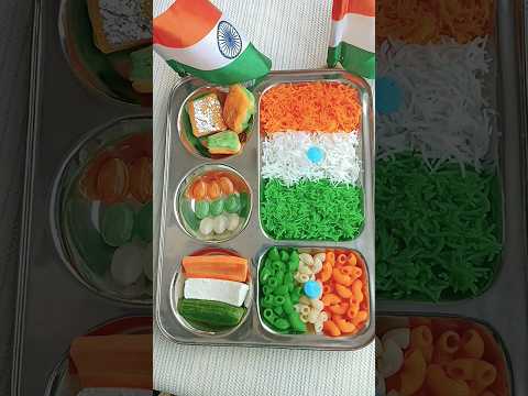 Happy independence day 🇮🇳🇮🇳💐🎉 tricolour thali #independencedaystatus #shortvideo #healthyfood