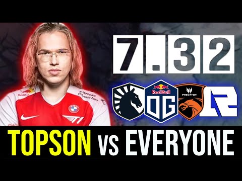 TOPSON destroying everyone with this NEW BROKEN HERO 7.32 PATCH DOTA 2