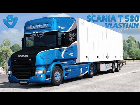 ETS2 1.30 - Scania T V8 Open Pipe - Italy DLC - Ekeri Trailer - Logitech G29 Manual Shifting