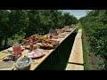 Picknicken in de boomgaard