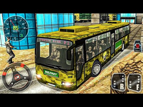 US Army Bus Driving Simulator 3D - Offroad Transport Soldiers Duty Driver - Android GamePlay